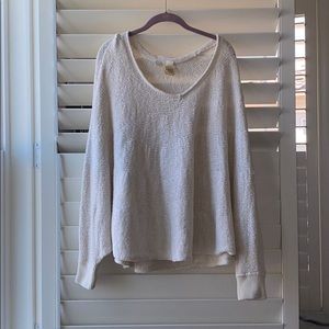Cream poncho/sweater